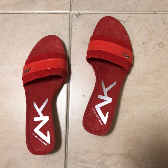 Anne Klein Shoes - NWOT Anne Klein wedge sandal coral color size 7.5